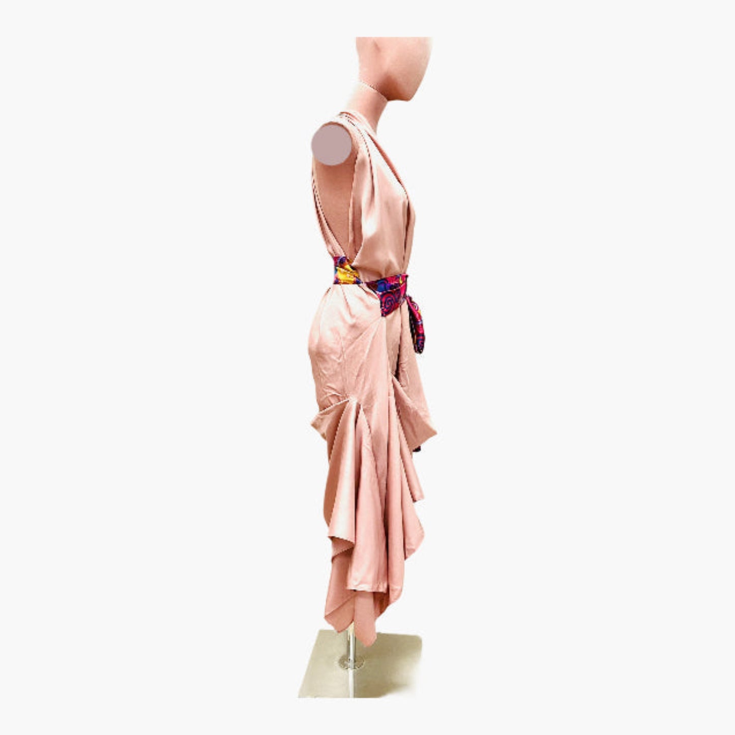 Grician Style Dress, Pink Dress, Party Dress,