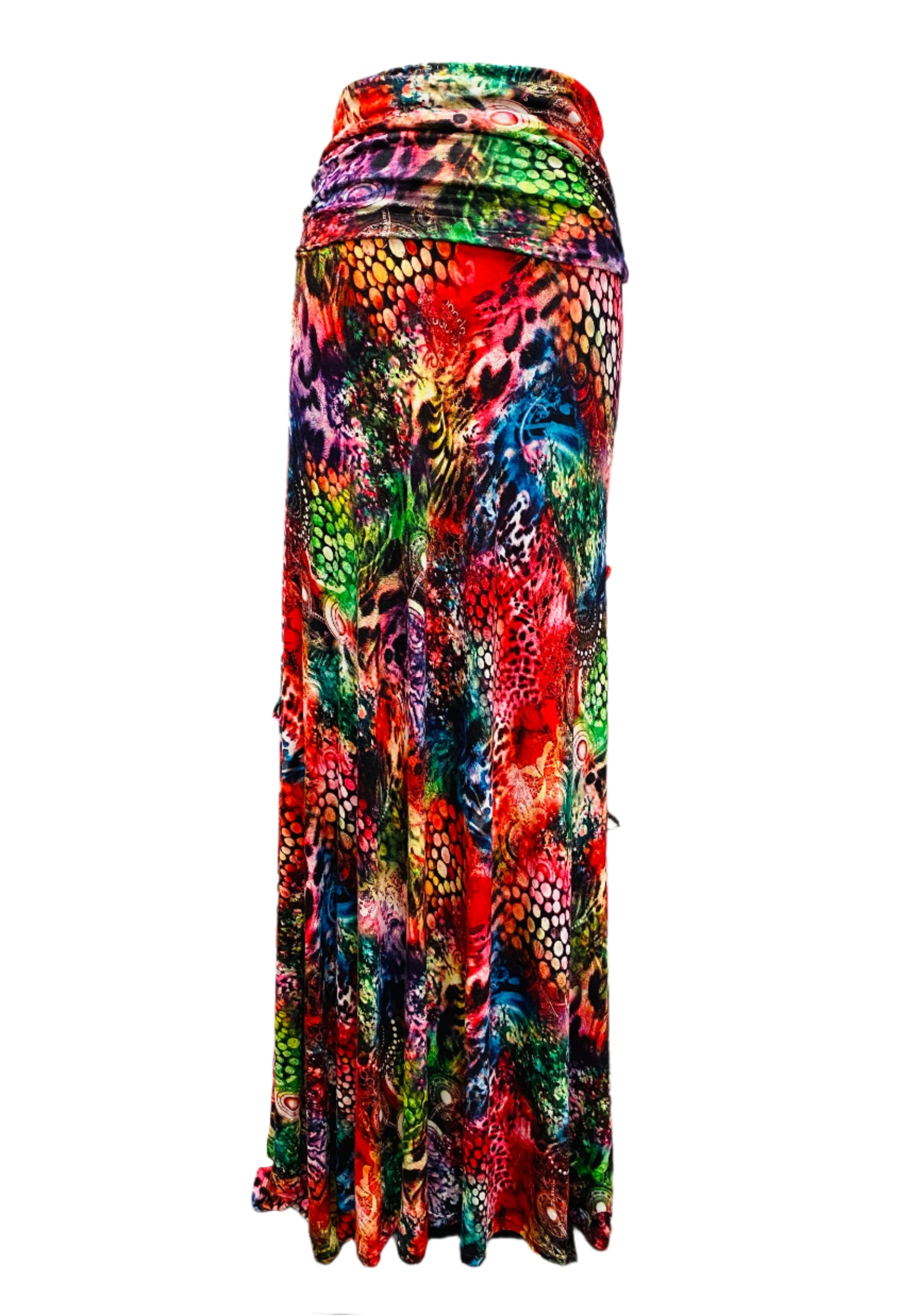 Long Jersey Skirt in Multi Colour ,Holiday Skirt