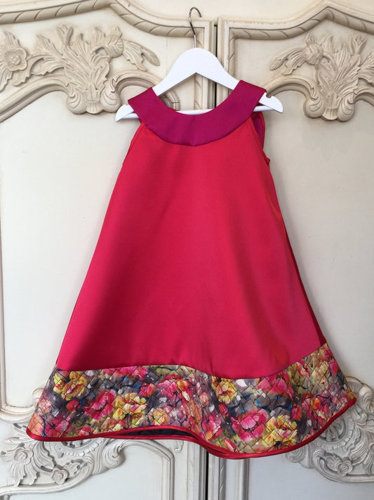 Corral Charm / Girls Dress in Trendy Fabric