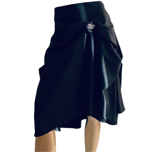 Flamenco Style Skirt. Flare style Skirt. Knee Length  Skirt ,Black Skirt 
