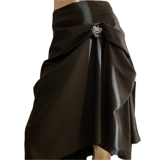 Flamenco Style Skirt. Flare style Skirt. Knee Length  Skirt ,Black Skirt 