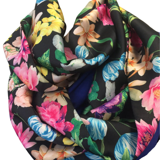 Multi Colour, Mix Fibres,Infinity Scarf 