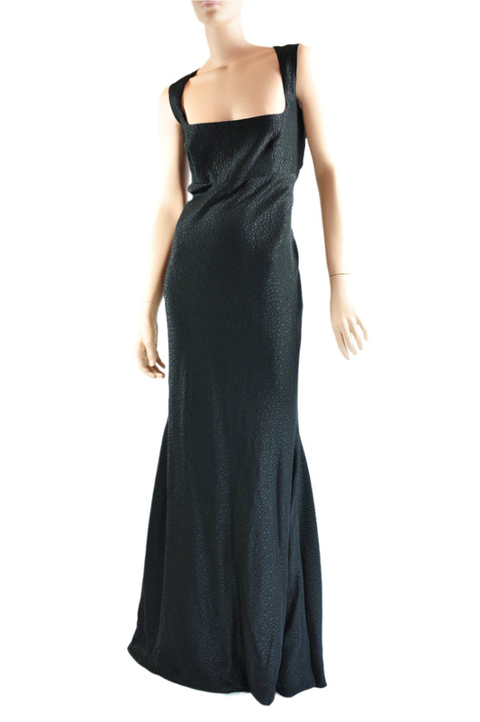 Loretta Evening Dress,Size 14 Black Silk Dress 