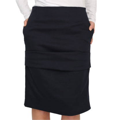 Pencil skirt ,Cotton strech Skirt with pockets
