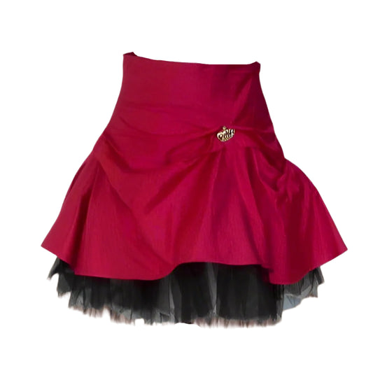 Short Tutu Silk Skirt